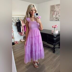 Hill House Ellie Nap Dress in Limited Edition Lilac Tulle XS
